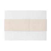 Minimalistisch bijige linnen textuur, zwart script uitnodigingen wikkel (Achterkant Voorbeeld)