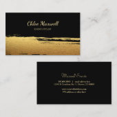 Minimalistisch bittere goudverf visitekaartje (Voorkant / Achterkant)