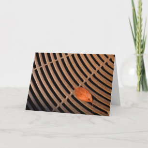 Minimalistisch blad kaart