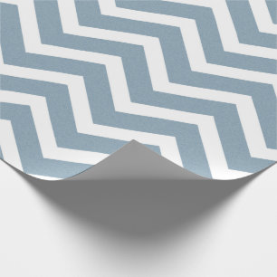 Minimalistisch blauw Chevron inpakpapier
