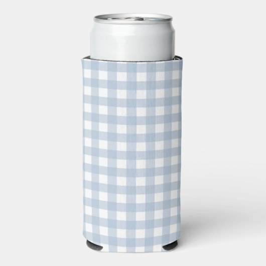 Minimalistisch blauw Gingham Pset Pattern (Seltzer Achterkant)