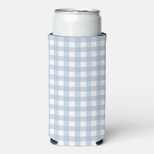 Minimalistisch blauw Gingham Pset Pattern (Seltzer Voorkant)