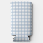 Minimalistisch blauw Gingham Pset Pattern (Achterkant)