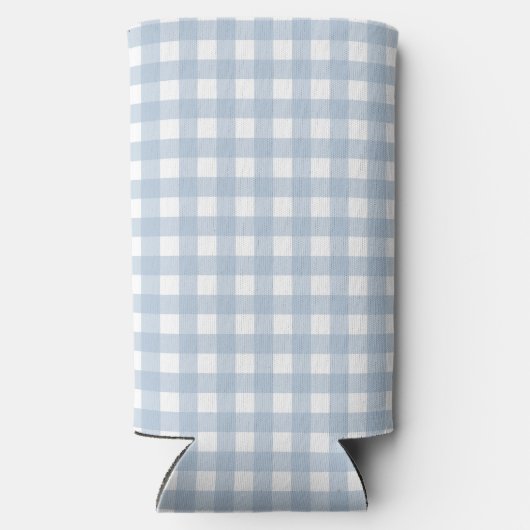 Minimalistisch blauw Gingham Pset Pattern (Achterkant)