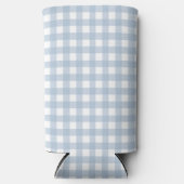 Minimalistisch blauw Gingham Pset Pattern (Voorkant)