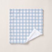 Minimalistisch blauw Gingham Pset Pattern Bad Handdoek (Wasdoekje)