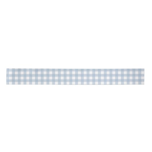 Minimalistisch blauw Gingham Pset Pattern Lint (Voorkant)