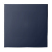 Minimalistisch blauw van de marine tegeltje (Voorkant)