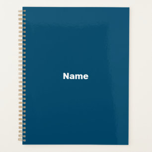 Minimalistisch blauwgroen blauw aangepaste tekst j planner