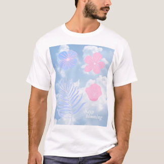 Minimalistisch bloemendesign – botanische esthetie t-shirt