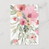 Minimalistisch Bloom | Details van de bruiloft Informatiekaartje (Achterkant)