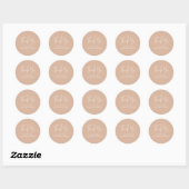 Minimalistisch Blush Pink Business Hartelijk dank  Ronde Sticker (Vel)