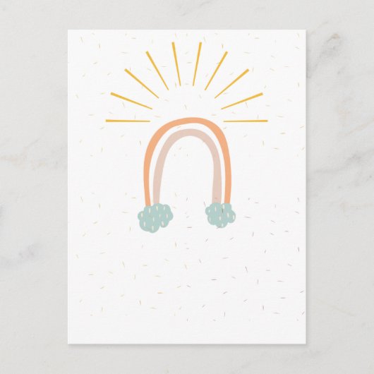 Minimalistisch Bohemisch Briefkaart (Voorkant)