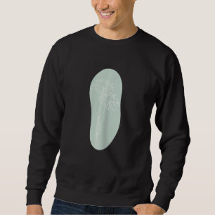 Minimalistisch boho Daisy Line Abstract Deeg Trui