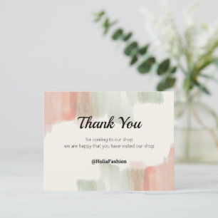 Minimalistisch Boho Dank u Briefkaart