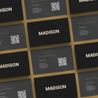 Minimalistisch Boho QR Code Modern Visitekaartje