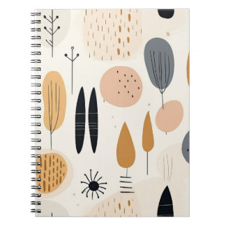 Minimalistisch Boho-stijl spiraal notitieboek