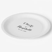 Minimalistisch Bord zwart-witpapier (Gekanteld)