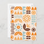 Minimalistisch botanisch feestdagenkaart (Voorkant / Achterkant)