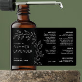 Minimalistisch Botanische Huidverzorging Dropper F Etiket