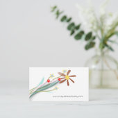 Minimalistisch Bouquet Visitekaartje (Staand voorkant)