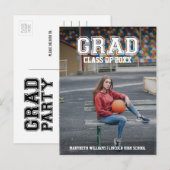 Minimalistisch Briefkaart voor bekendmaking van fo (Voorkant / Achterkant)