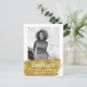 Minimalistisch Briefkaart voor bekendmaking van fo (Staand voorkant)