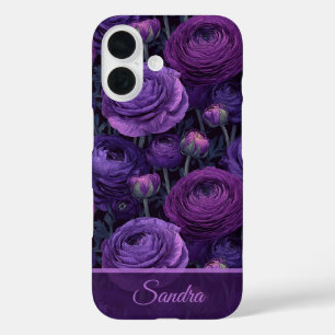 Minimalistisch bruidsmeisje cadeau ranunculus bloe iPhone 16 hoesje