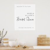 Minimalistisch bruidsshower welkomstbord poster (Keuken)