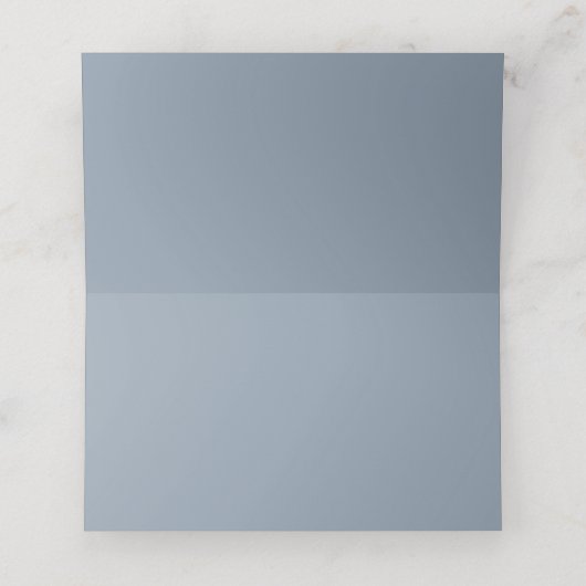 Minimalistisch bruiloft Blauw (Binnenkant ongevouwen)