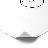 Minimalistisch bruiloft selfie Lijst Poster (Hoek)