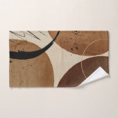 Minimalistisch bruin Abstract Bad Handdoek (Handdoek)