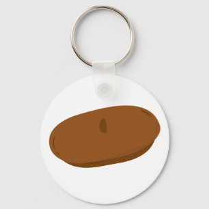 Minimalistisch bruin baret Frans Pet Sleutelhanger