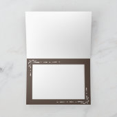 Minimalistisch bruin bedankkaart (Binnen)