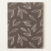 Minimalistisch bruin blad planner (Achterkant)