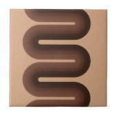 Minimalistisch bruin Geo Tegeltje (Voorkant)