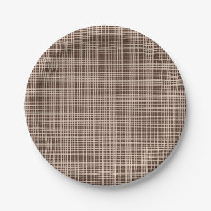 Minimalistisch bruin patroon met fijne weerstand papieren bordje