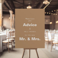 Minimalistisch bruinbruidbruinbruidend advies en g