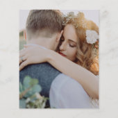 Minimalistisch budget | Twee uitnodiging voor een  Flyer (Achterkant)