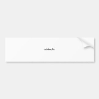 minimalistisch bumpersticker