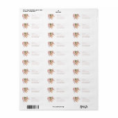 Minimalistisch Callygrafiescript Boho Pampass Gras Etiket (Full Sheet)