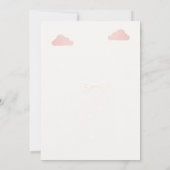 Minimalistisch Cherry Blossom Baby shower Kaart (Achterkant)