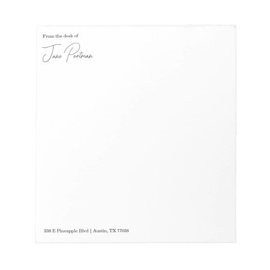 Minimalistisch chic | Van het bureau van Notitieblok (Voorkant)