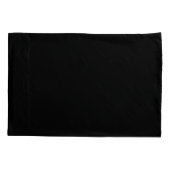 Minimalistisch Classic Black Monogramed Kussensloop (Achterkant)