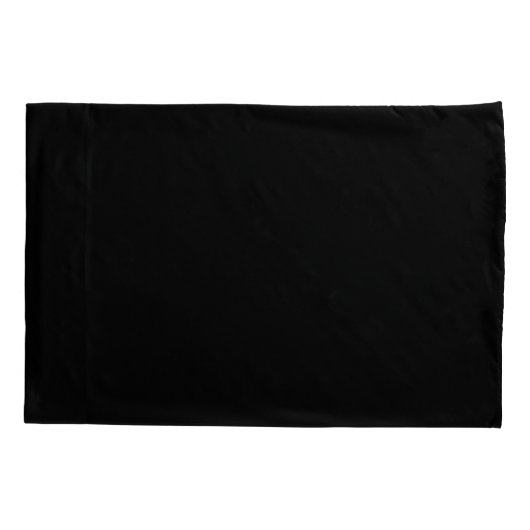 Minimalistisch Classic Black Monogramed Kussensloop (Achterkant)