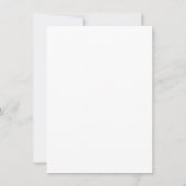 Minimalistisch Classic Typography Custom Pastel Bl Notitiekaartje (Achterkant)