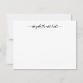 Minimalistisch 'Clean Girly'-script Notitiekaartje (Voorkant)
