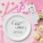 Minimalistisch Cloud Nine Baby shower Papieren Bordje (Feest)