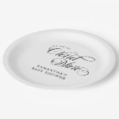 Minimalistisch Cloud Nine Baby shower Papieren Bordje (Gekanteld)