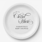 Minimalistisch Cloud Nine Baby shower Papieren Bordje (Voorkant)